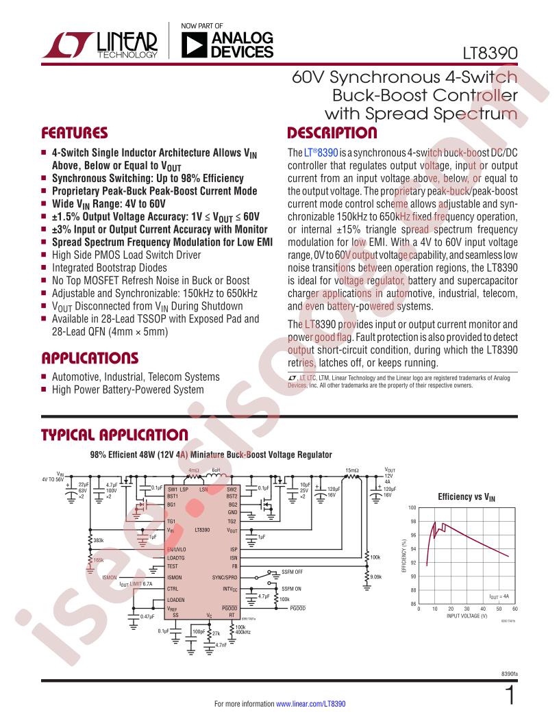 LT8390 Datasheet