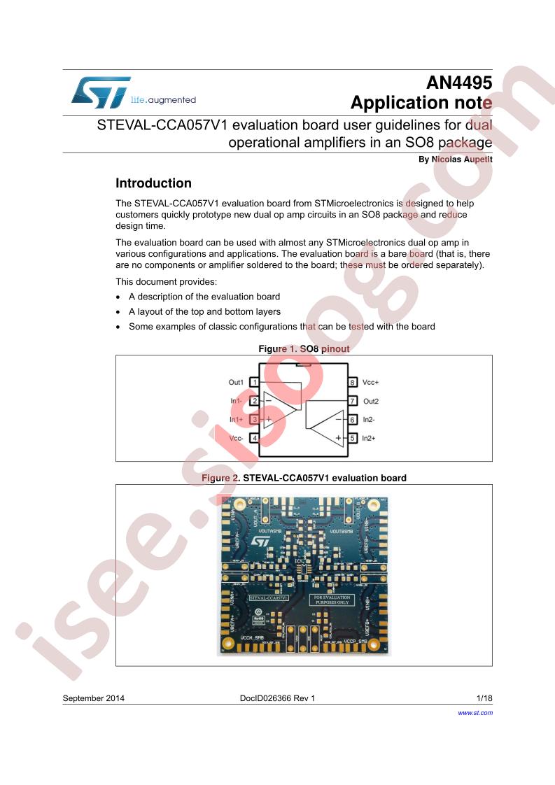 STEVAL-CCA057V1 User Guide