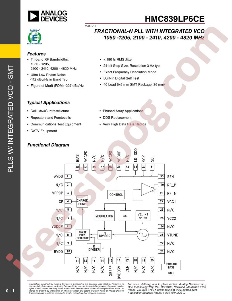 HMC839LP6CE