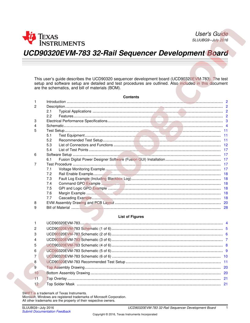 UCD90320EVM-783 User Guide