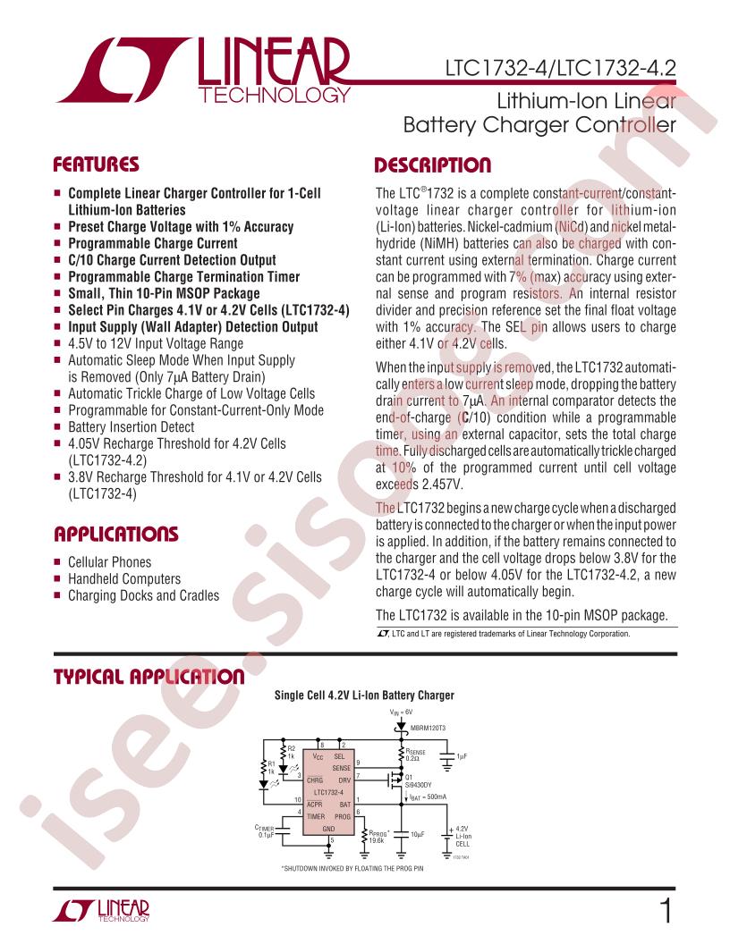 LTC1732-4, LTC1732-4.2