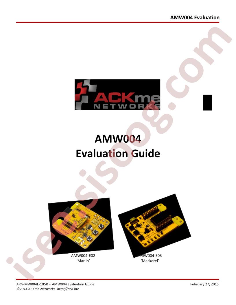 AMW004 Eval Guide