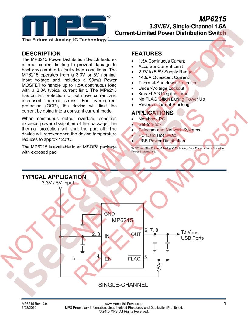 MP6215 Datasheet