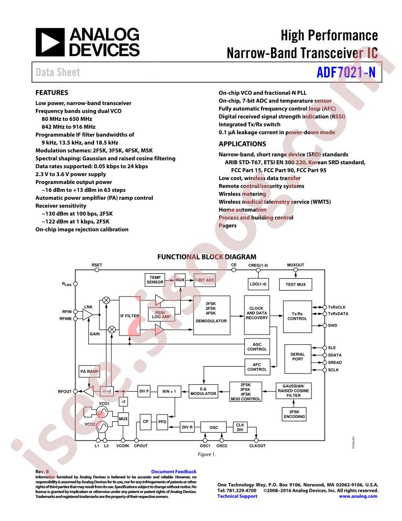 ADF7021-N