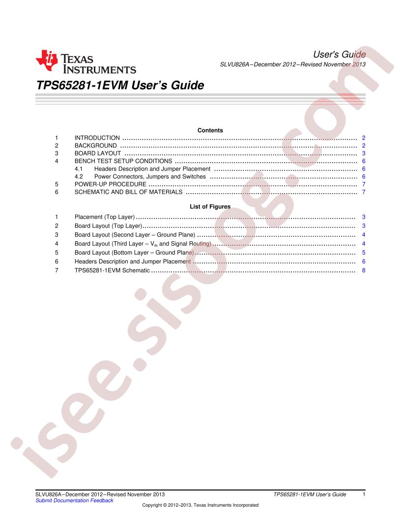 TPS65281-1EVM User Guide