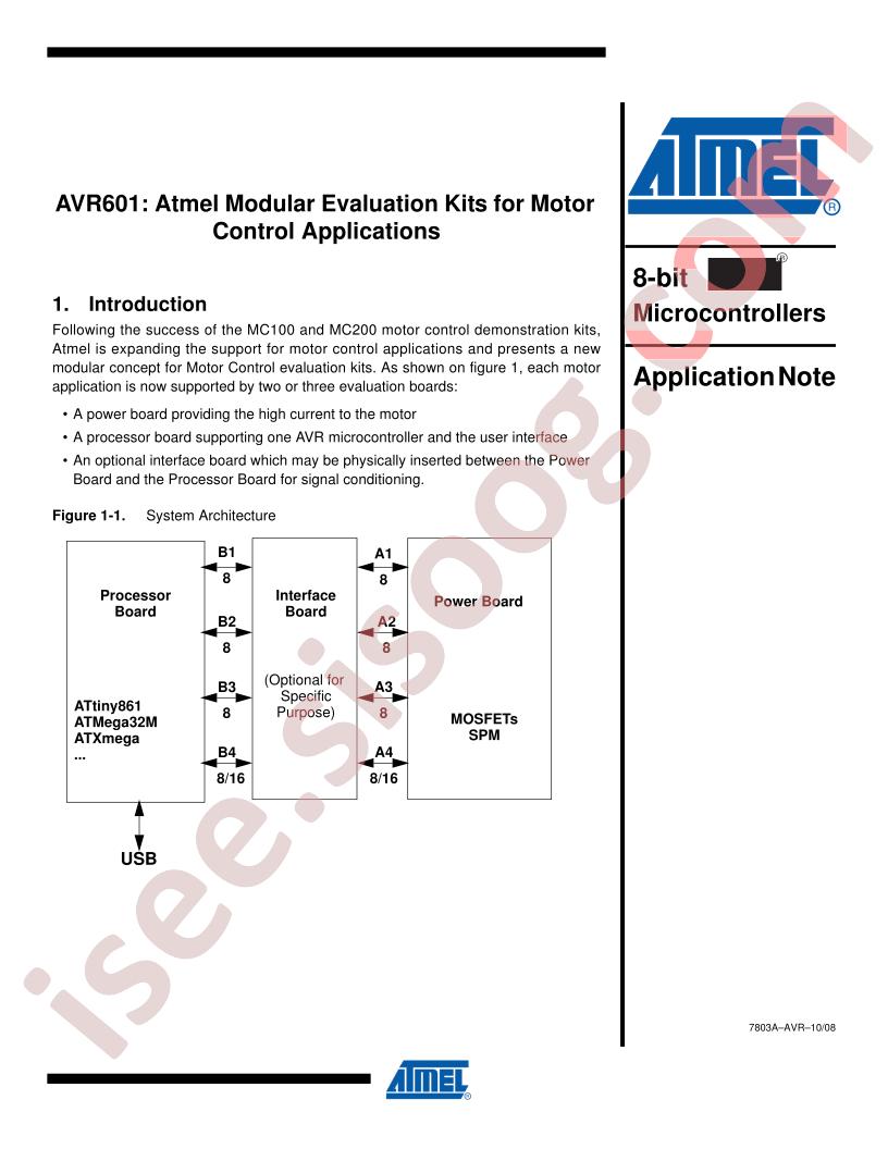 Modular Evaluation Kits for Motor Control Applications