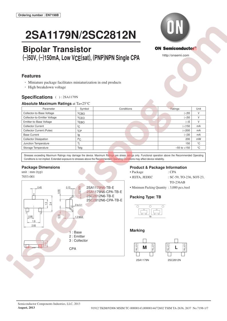 2SA1179N/2SC2812N