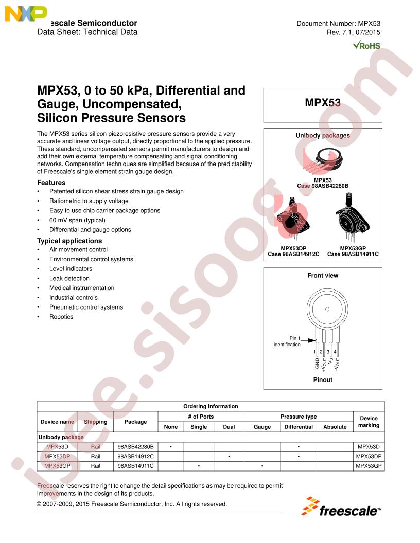 MPX53 Series