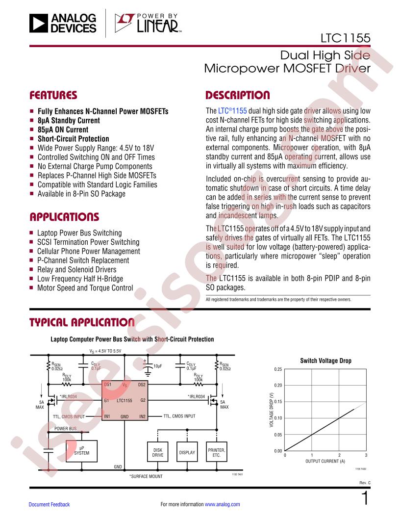 LTC1155 Datasheet