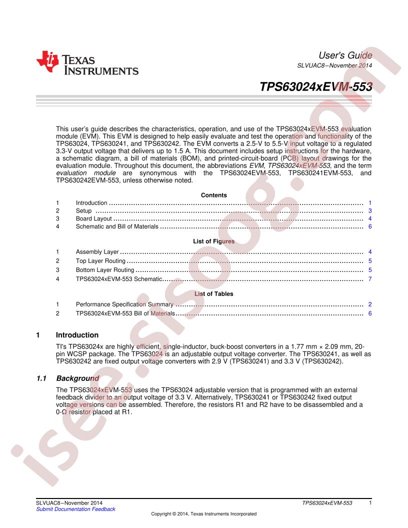 TPS630240EVM-553 User Guide