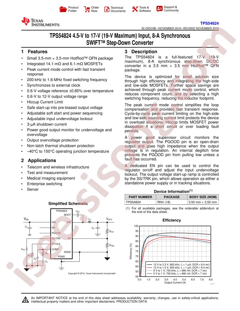 TPS54824 Datasheet