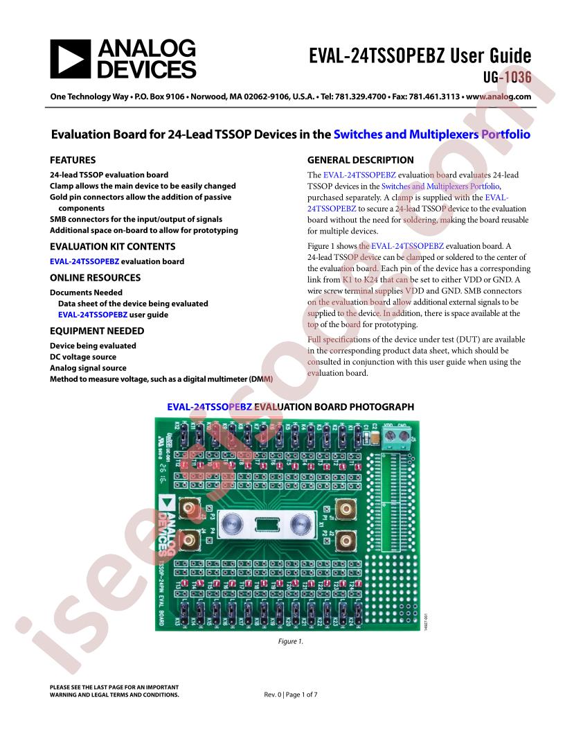 EVAL-24TSSOPEBZ Guide