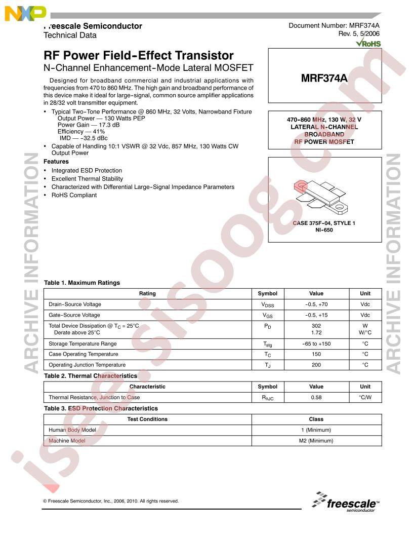 MRF374A Series