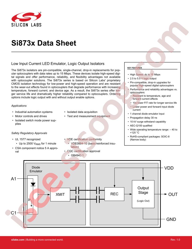 SI8735BC, SI8736BC