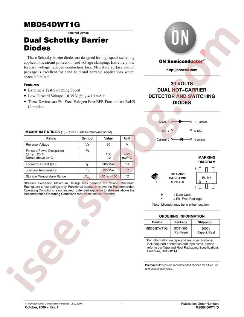 MBD54DWT1