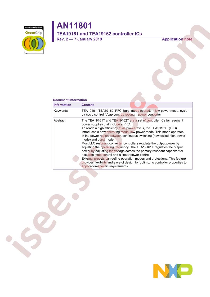 TEA19161 & TEA19162 Appl Note