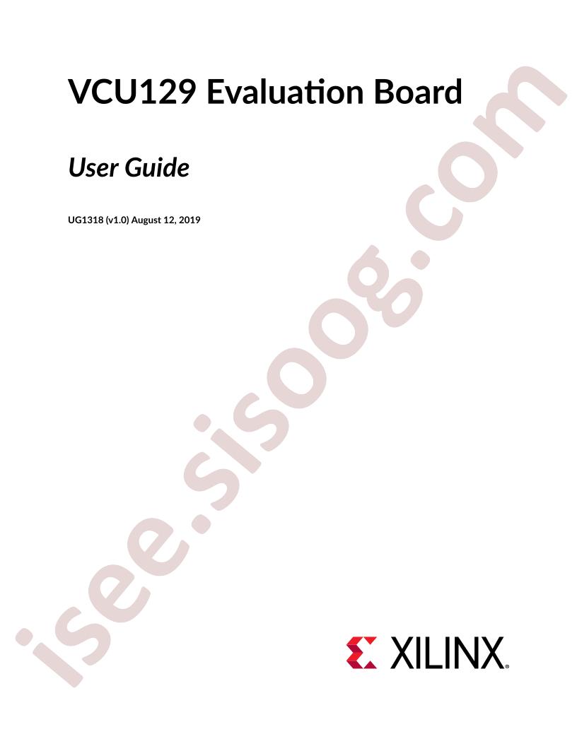 VCU129 Evaluation Board Guide