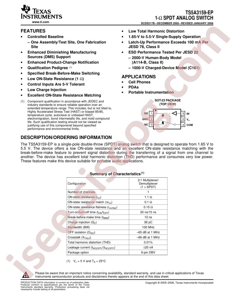 TS5A3159-EP