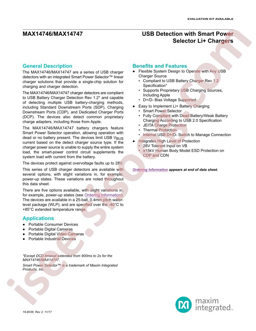MAX14746,47 Datasheet