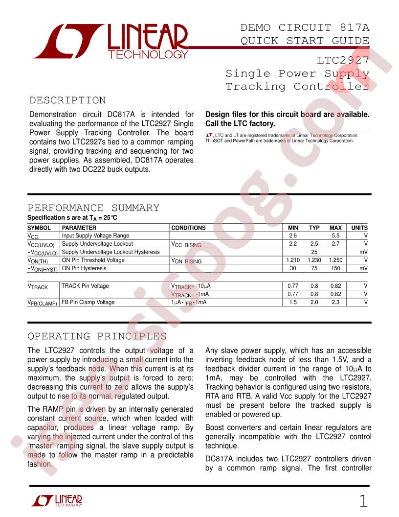 DC817A Quick Start Guide