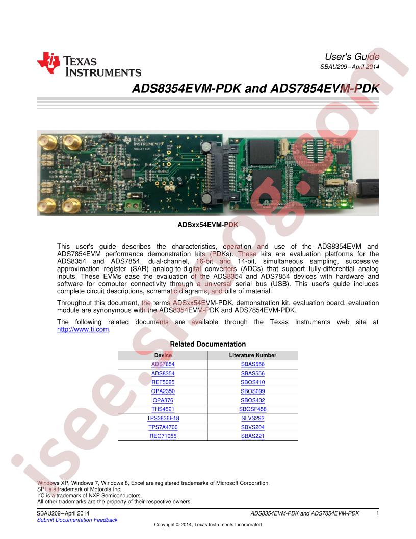 ADSxx54EVM-PDK User Guide