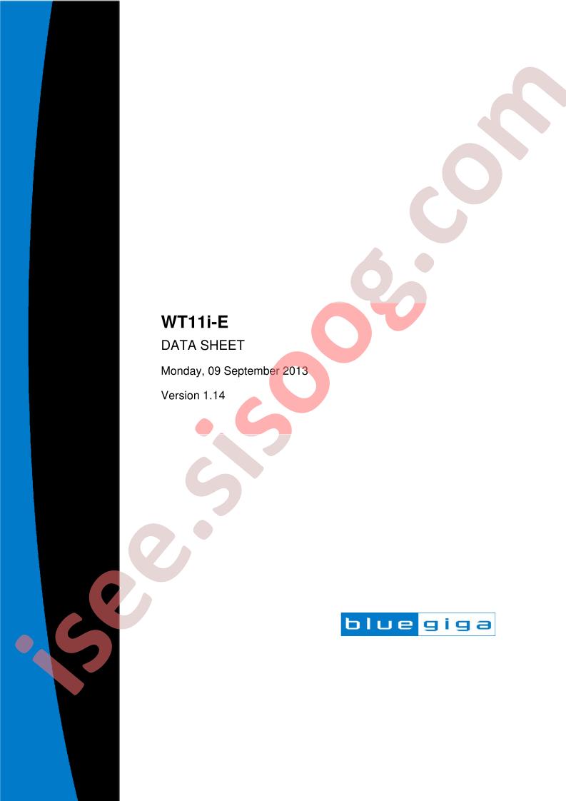 WT11i-E Datasheet