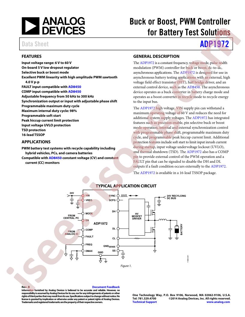 ADP1972 Datasheet