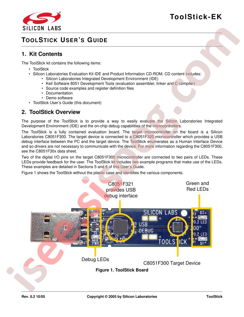 ToolStick-EK User Guide
