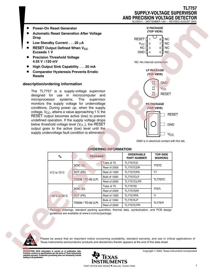 TL7757 Datasheet