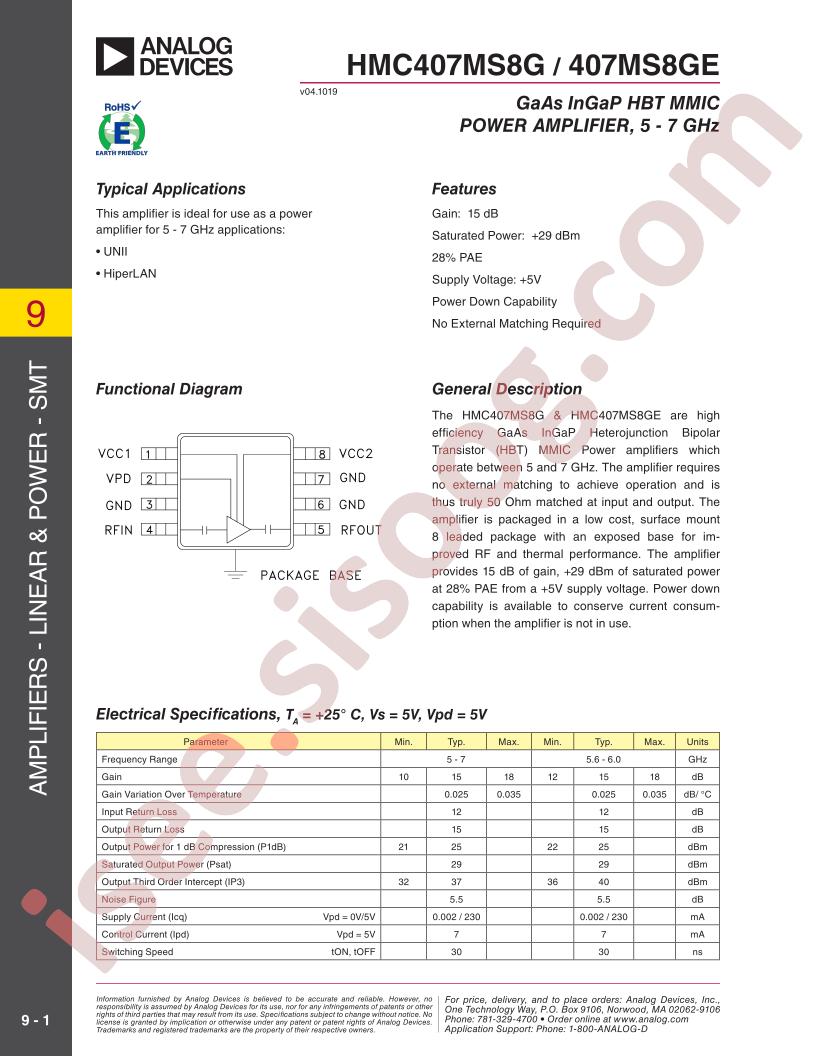 HMC407MS8GETR(E)