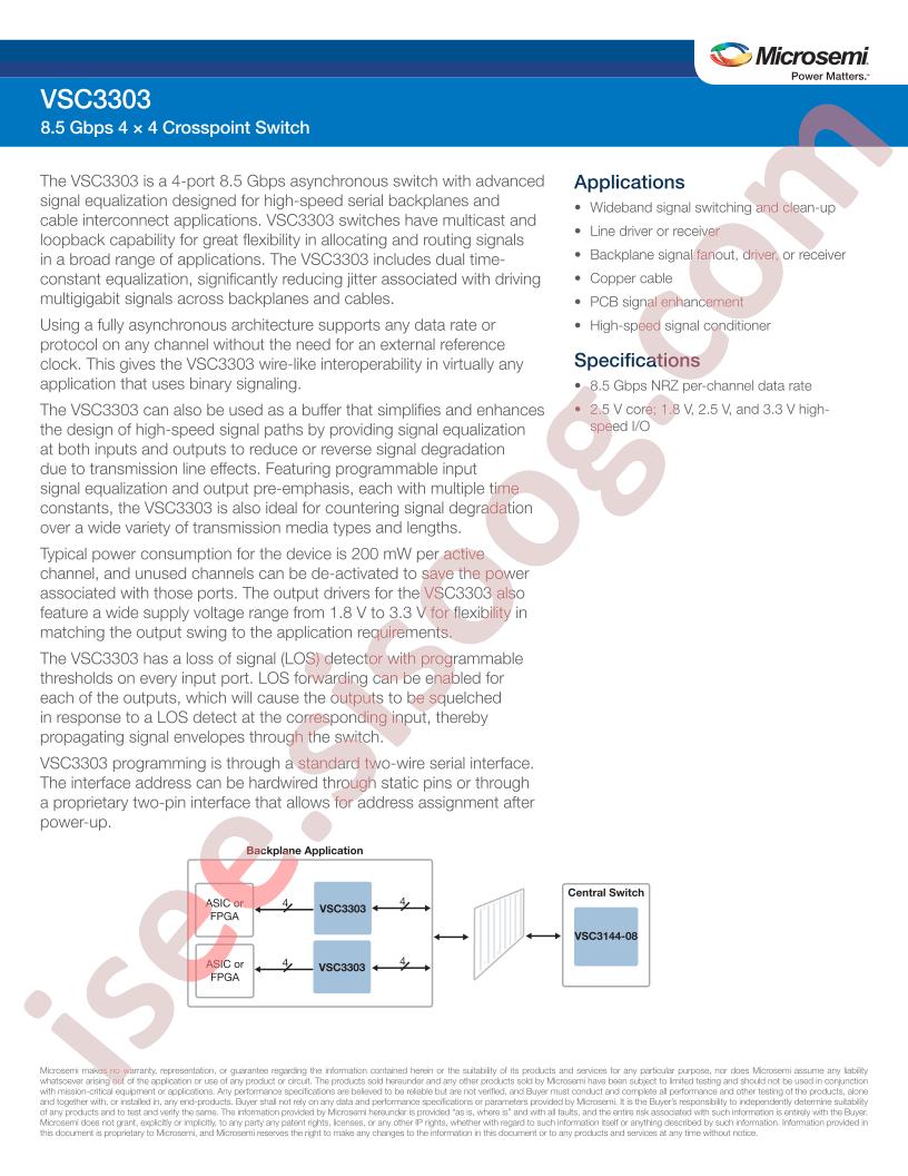 VSC3303 Brief