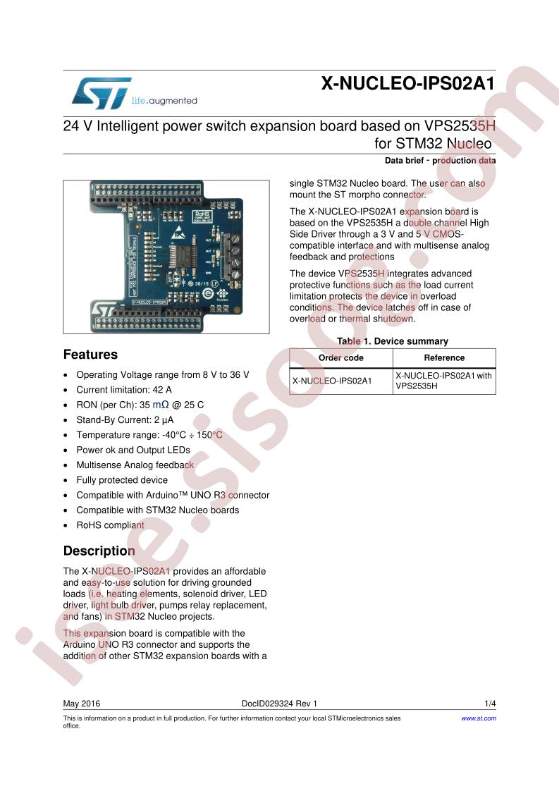 X-NUCLEO-IPS02A1 Brief