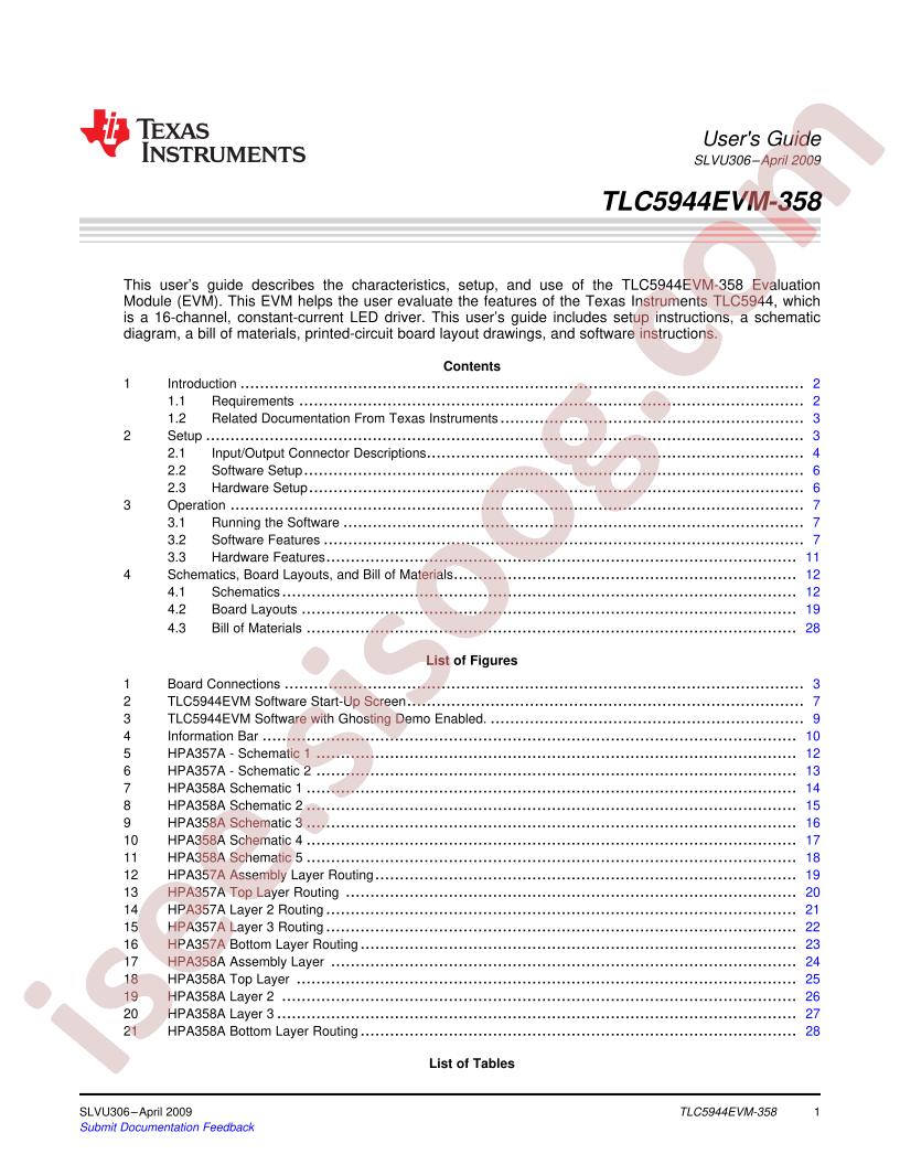 TLC5944EVM-358 User Guide