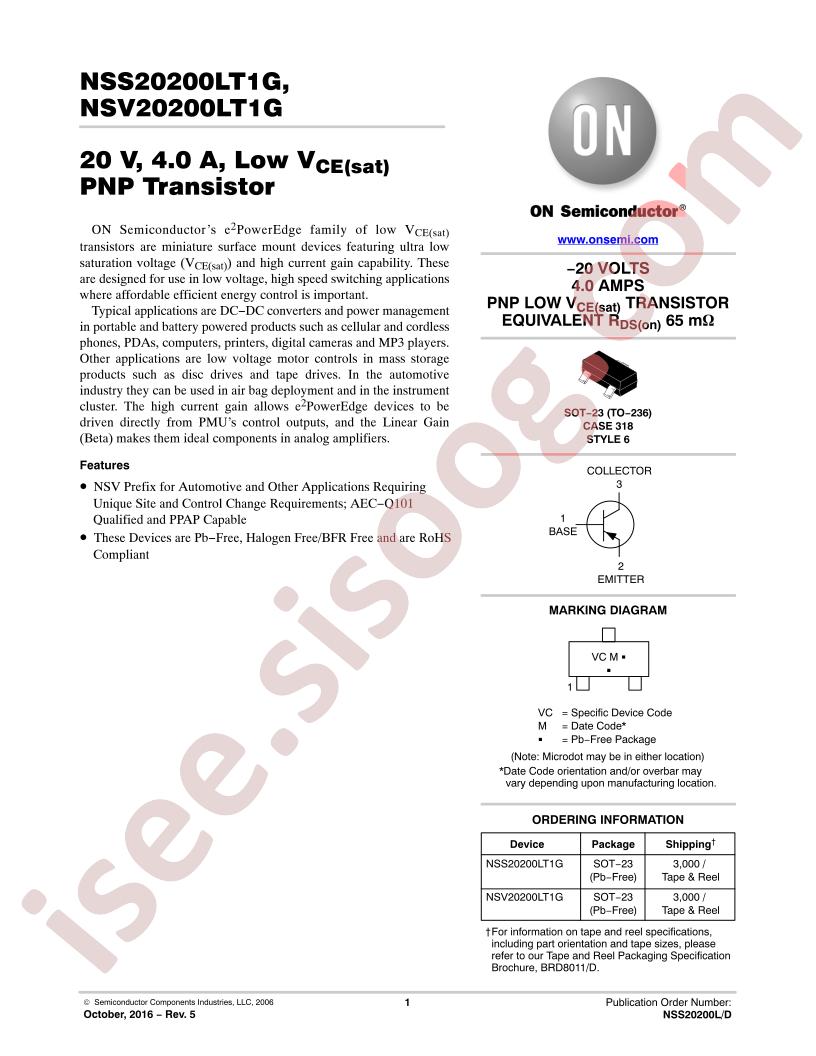 NSS, NSV20200LT1G