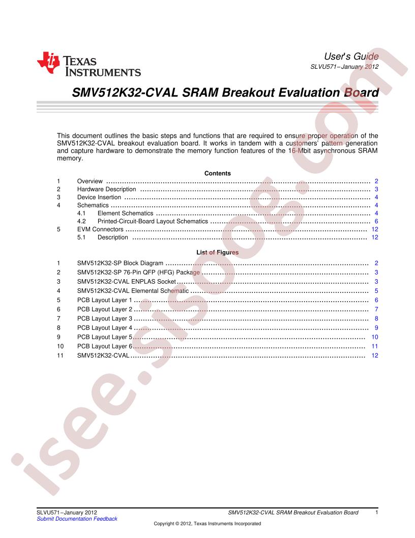SMV512K32-CVAL User Guide