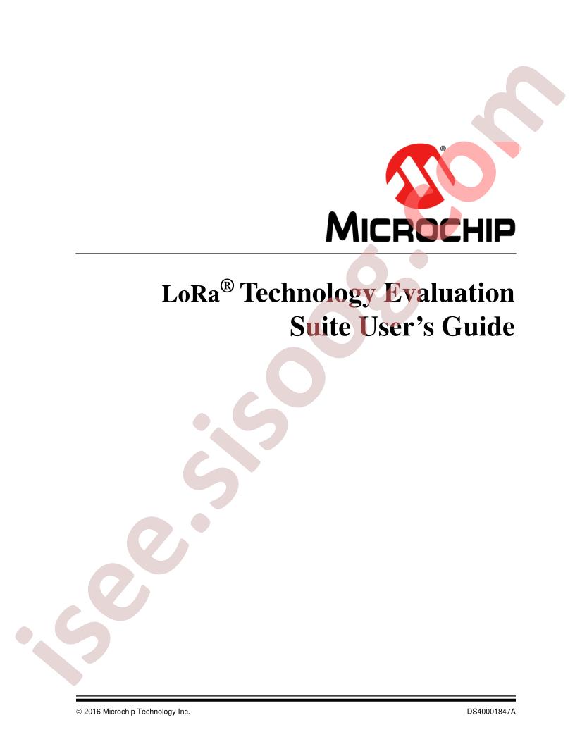 LoRa® Technology Evaluation Suite Guide