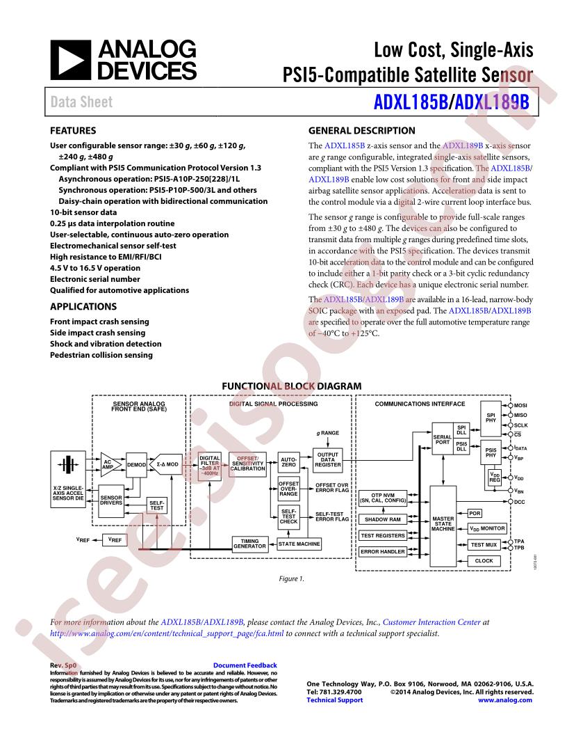 ADXL185B,189B