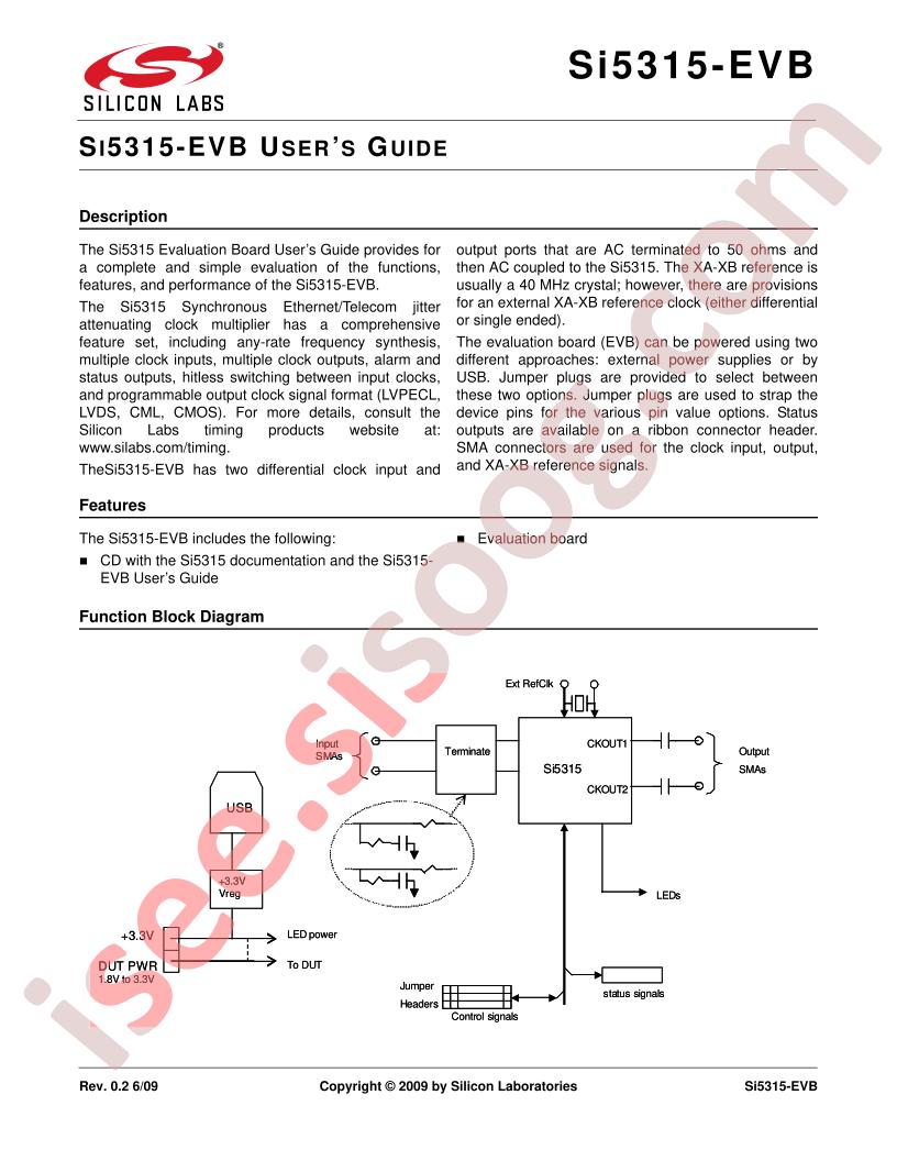 SI5315-EVB