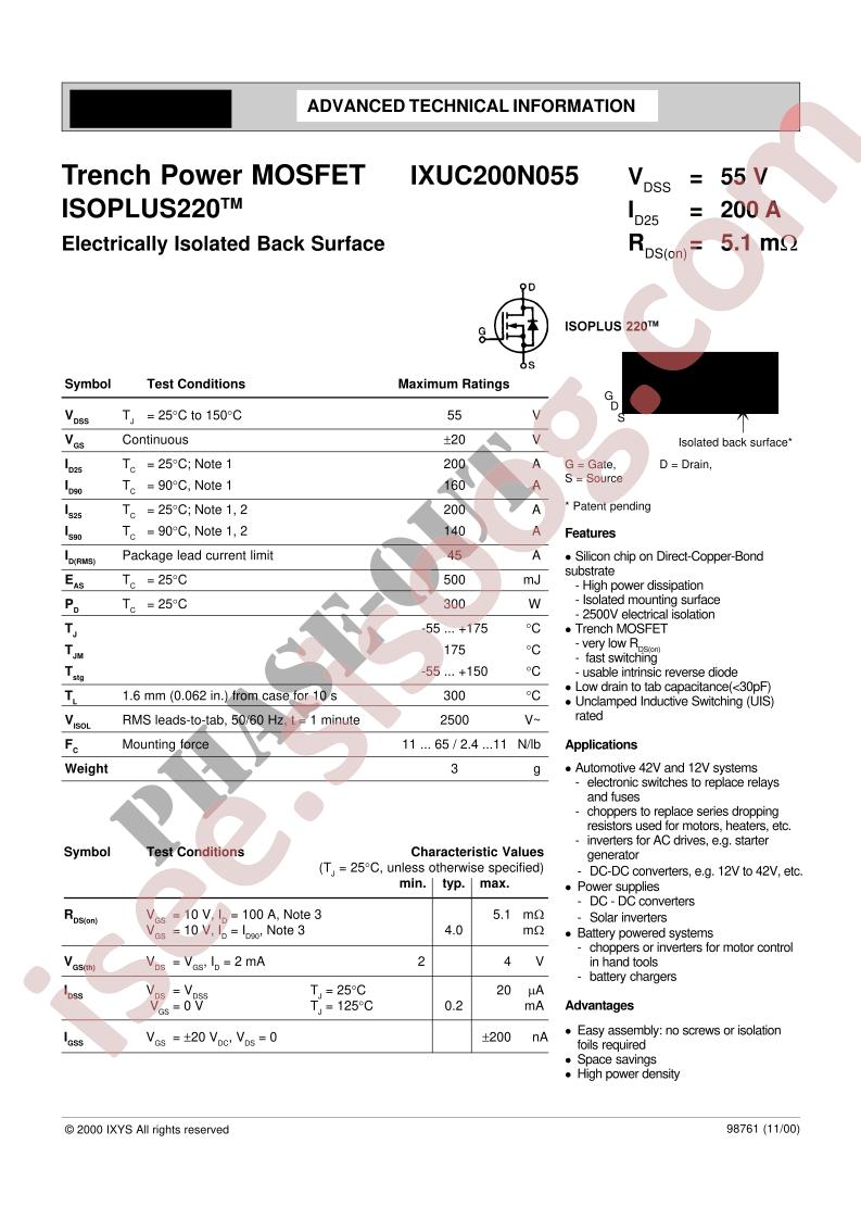 IXUC200N055