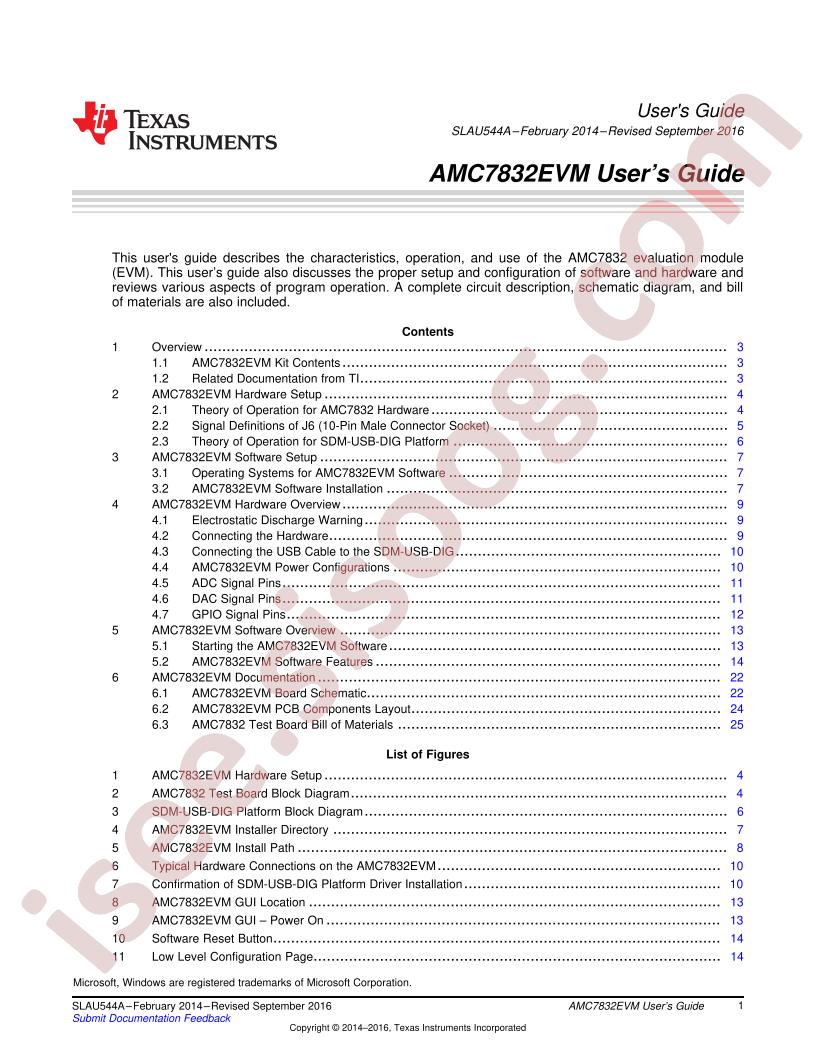AMC7832EVM User Guide