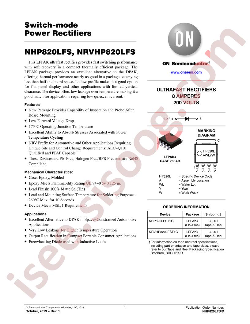 NHP820LFS, NRVHP820LFS