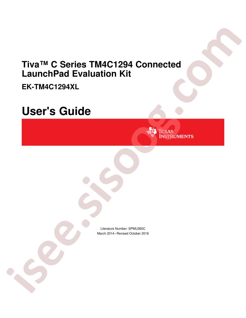 EK-TM4C1294XL User Guide