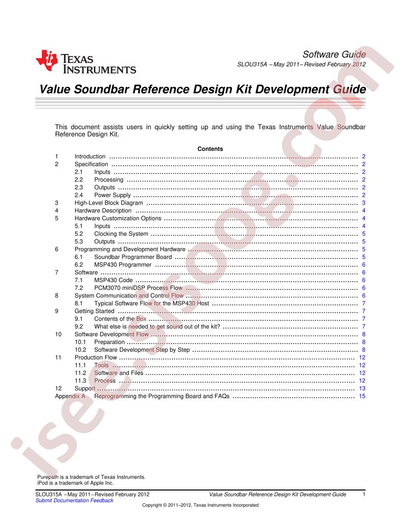 RDK-VALUE-SB Ref Design Kit