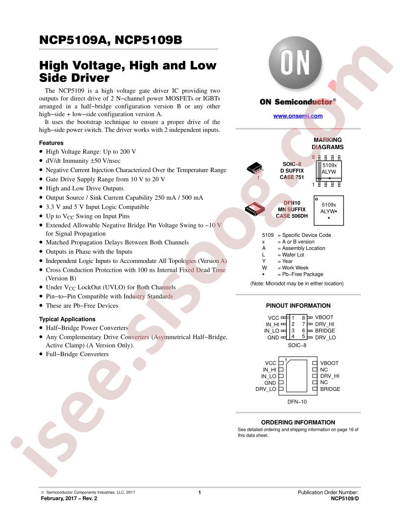 NCP5109A,B