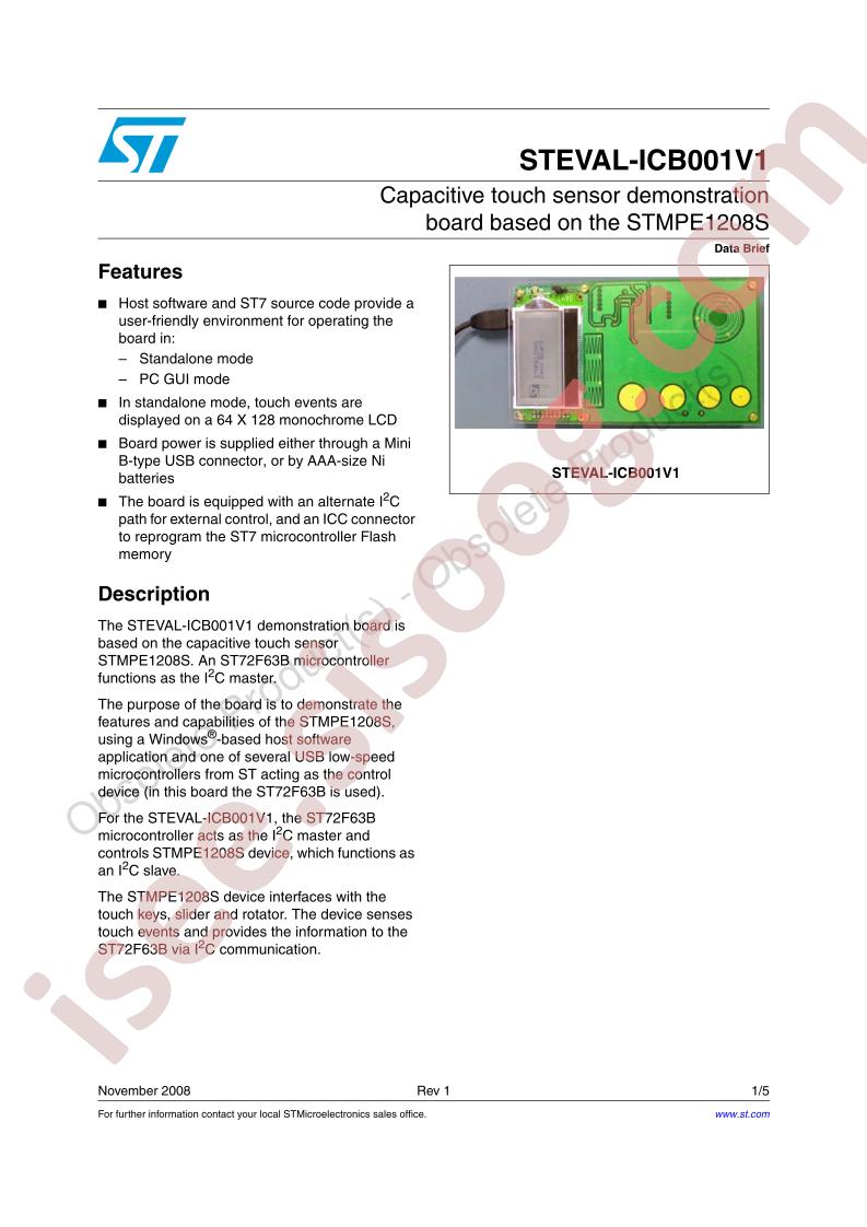 STEVAL-ICB001V1 Data Brief