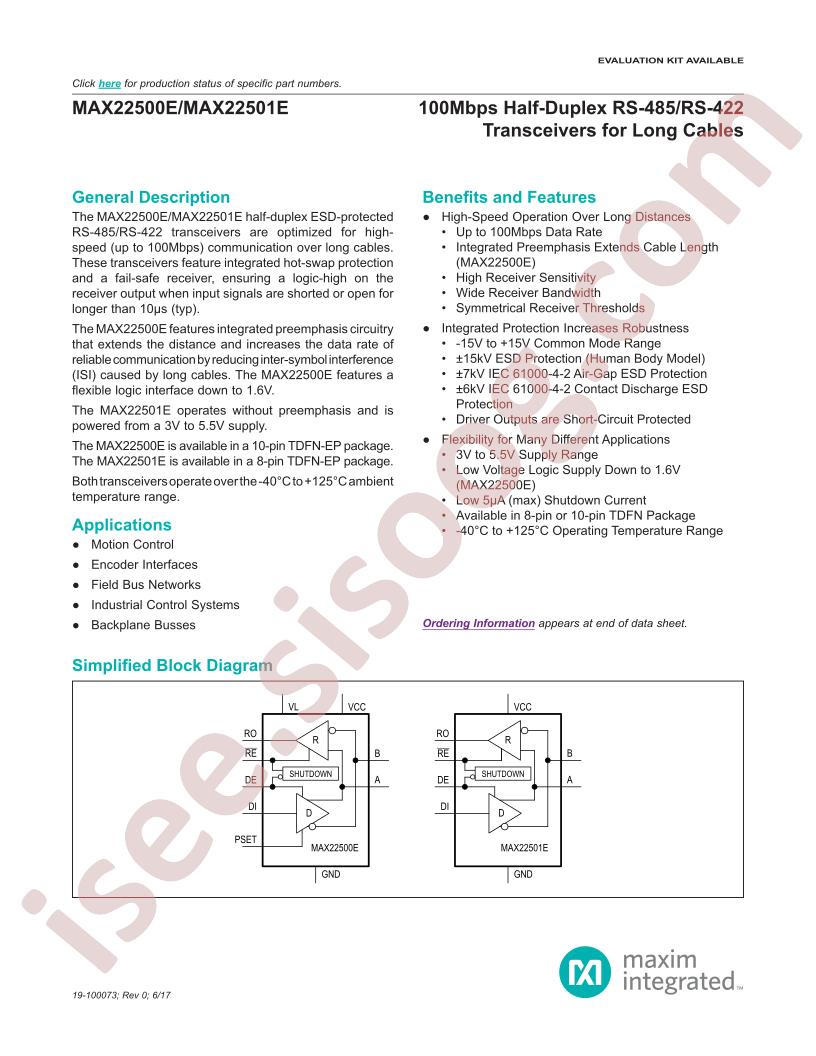 MAX22500E,01E Datasheet
