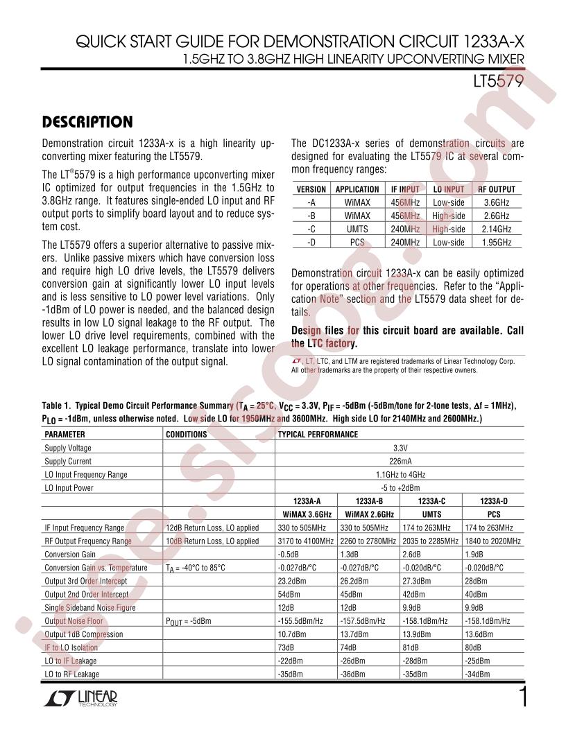 DC1233A-x Quick Start Guide