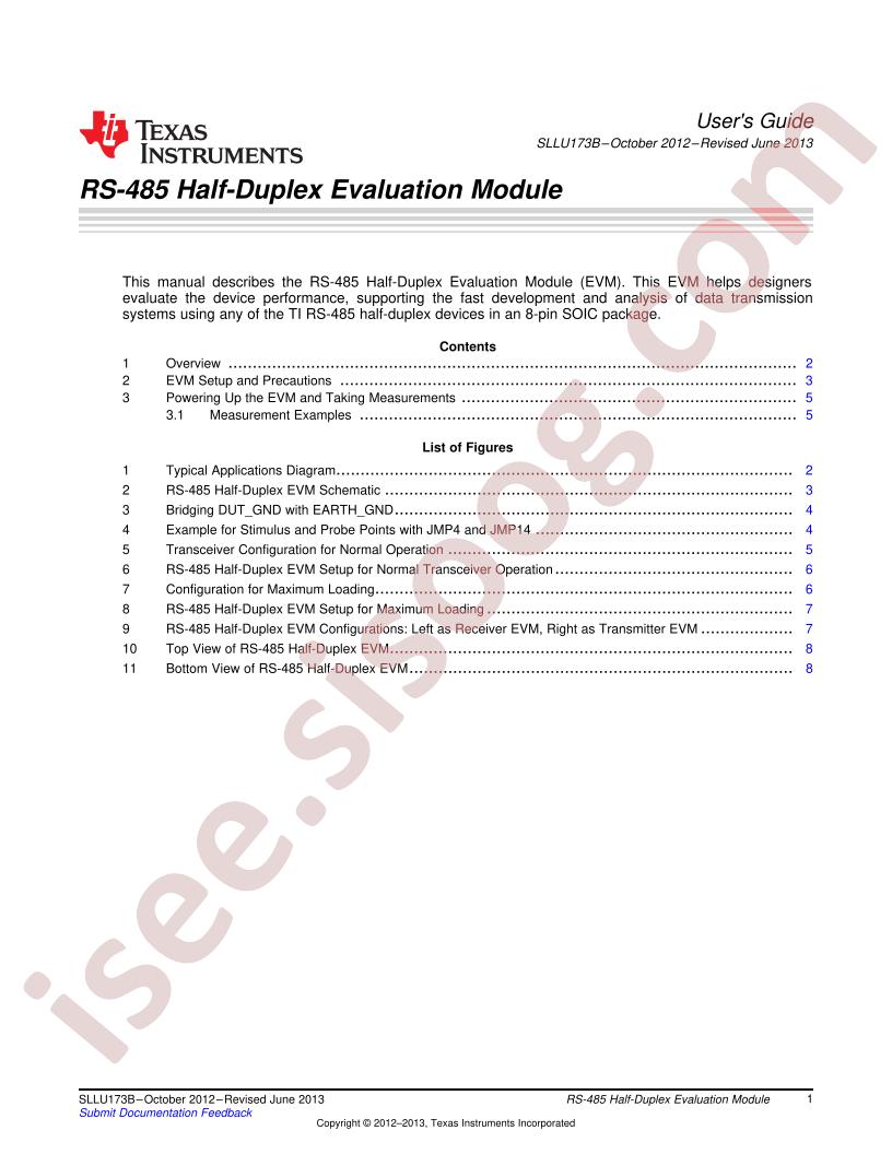 RS485 Half-Duplex User Guide