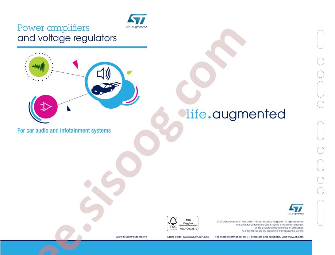 Power amplifiers & Voltage Regulators Brochure