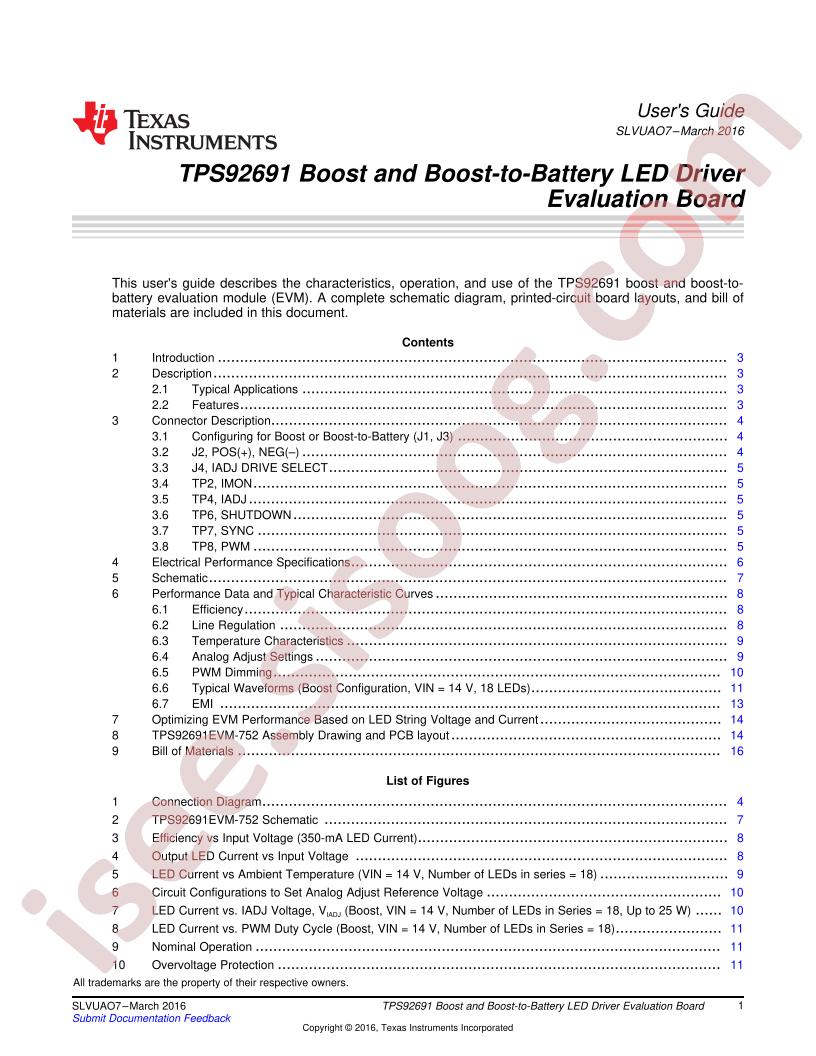 TPS92691EVM-752 User Guide